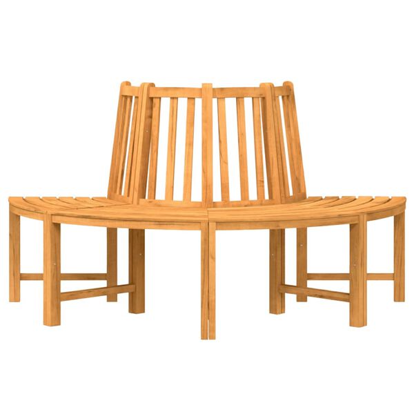 vidaXL Panche per Albero Semi Circolari 2pz &Oslash;160cm Legno Massello Teak