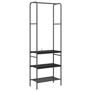 vidaXL Stendibiancheria Rovere Nero 60 x 30 x 171 cm
