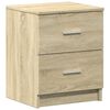 vidaXL Comodino con 2 Cassetti Rovere Sonoma 40x36x50 cm