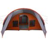 vidaXL Tenda a tunnel con tetto Grigio e arancione 778 x 356 x 210 cm