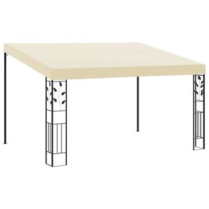 vidaXL Gazebo a Parete 4x3x2,5 m Crema