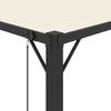 vidaXL Gazebo con Tetto a Lamelle 3x4 m in Tessuto Crema e Alluminio