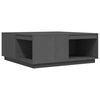 vidaXL Tavolino da Salotto Grigio 100x101x40,5 cm Legno Massello Pino