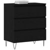 vidaXL Credenza Rovere Nero 60 x 35 x 70 cm Legno multistrato