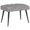 vidaXL Panchina con bottoni imbottiti Grigio Chiaro 60 x 40 x 45 cm