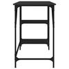 vidaXL Scrivania Nera 120x50x75 cm in Metallo e Legno Multistrato