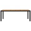vidaXL Set da Pranzo da Giardino 9 pz con Cuscini in Polyrattan Nero