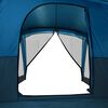 vidaXL Tenda da Campeggio con Portico per 4 Persone Blu Impermeabile