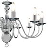 vidaXL Lampadario Argento 12 Lampadine Attacco E14