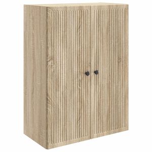 vidaXL Mobiletto a muro Rovere Sonoma 66 x 34,5 x 90 cm
