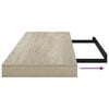 vidaXL Scaffali a Parete 2 pz Rovere 80x23,5x3,8 cm in MDF
