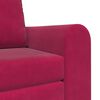 vidaXL Divano letto Rosso Vino 98 x 71 x 83 cm Velluto