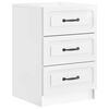 vidaXL Armadio da Notte con cassetto Bianco Lucido 43 x 41 x 63,5 cm