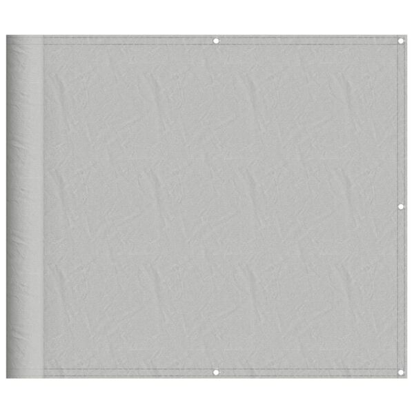 vidaXL Paravento Balcone Grigio chiaro 90x600cm 100% Poliestere Oxford