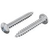vidaXL Viti in Legno 2 pcs Argento M4 x 28 mm Acciaio