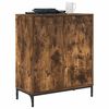 vidaXL Credenza Rovere fum&eacute; 69,5 x 33 x 82 cm Legno multistrato