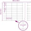 vidaXL Recinzione con Posto Argento 1 x 50 m Acciaio