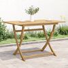 vidaXL Tavolo da Giardino Pieghevole 120x70x75cm Legno Massello Acacia