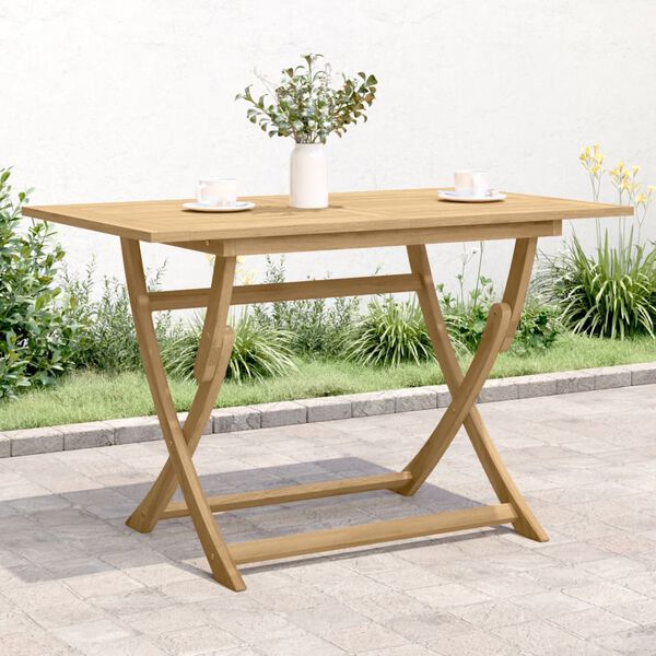 vidaXL Tavolo da Giardino Pieghevole 120x70x75cm Legno Massello Acacia
