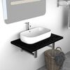 vidaXL Mobile da Bagno Nero 60x40x16,3 cm