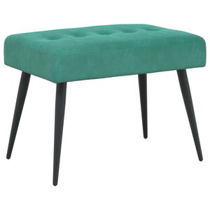 vidaXL Panchina con bottoni imbottiti Turchese 60 x 40 x 45 cm Velluto