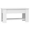 vidaXL Tavolino da Salotto Bianco 101x49x52 cm in Legno Multistrato