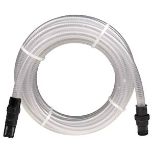 vidaXL Tubo Aspirazione con Connettori in PVC Trasparente 1" 10 m PVC
