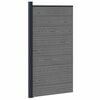 vidaXL Pannello di Recinzione 95 x 186 cm WPC e Alluminio Grigio