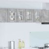 vidaXL Armadio pensile con porta 2 pcs Grigio cemento 60 x 31 x 40 cm