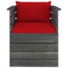 vidaXL Poltrona da Giardino con Cuscini in Legno di Pino