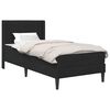 vidaXL Struttura letto con materasso Nero 90 x 190 cm Velluto