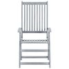 vidaXL Sedie da Giardino Reclinabili 6 pz con Cuscini Massello Acacia
