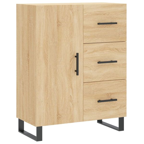 vidaXL Credenza Rovere Sonoma 69,5x34x90 cm in Legno Multistrato