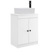 vidaXL Mobile da bagno con lavabo Bianco 54 x 35 x 83 cm