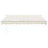 vidaXL Tenda Sole Automatica Retrattile Crema 3,5x2,5 m