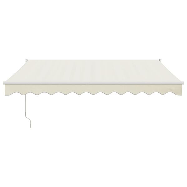 vidaXL Tenda Sole Automatica Retrattile Crema 3,5x2,5 m