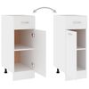 vidaXL Armadio con Cassetto &ldquo;Lyon&rdquo; Bianco 30x46x81,5 cm