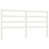 vidaXL Testiera per Letto Bianca 206x4x100 cm Legno Massello di Pino