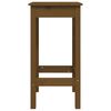 vidaXL Set da Bar 3 pz ambra in Legno Massello di Pino