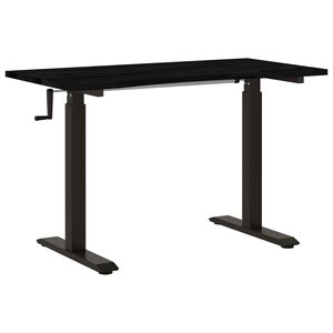 vidaXL Scrivania con archiviazione Nero e Marrone Scuro 120 x 60 cm