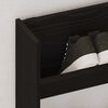 vidaXL Mobile per scarpe Rovere Nero 85 x 18 x 90 cm Legno multistrato