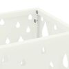 vidaXL Supporto per Ombrellone Bianco 15.5 x 15.5 x 49 cm Metallo