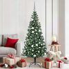 vidaXL Albero di Natale artificiale con luci integrate Verde 180 cm