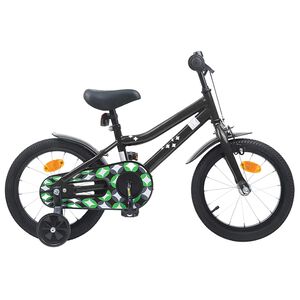 vidaXL Bicicletta per Bambini 12 Pollici per bambini di 2-4 anni Nero
