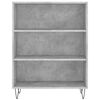 vidaXL Credenza Grigio Cemento 69,5x34x180 cm in Legno Multistrato