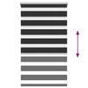 vidaXL Tenda a rullo zebra 50,9x100 cm Tessuto Larghezza 46,7 cm nero