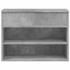 vidaXL Panca Portascarpe Grigio Cemento 60x30x45 cm in Truciolato