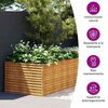 vidaXL Fioriera Rialzata da Giardino 479x100x69 cm in Acciaio Corten