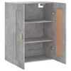 vidaXL Mobile a Parete Grigio Cemento 69,5x34x90 cm Legno Multistrato