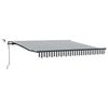 vidaXL Tenda Retrattile Automatica LED Antracite e Bianco 300x250 cm